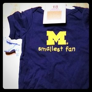 University of Michigan onesies/bodysuits 18 months